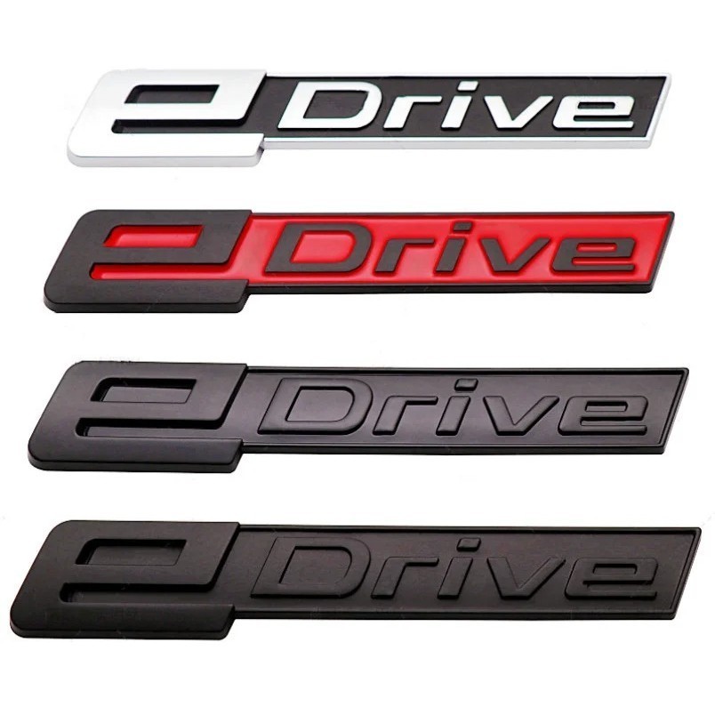 3D ABS eDrive Logo Xe Phía Sau Cốp Xe Fender Biểu Tượng Huy Hiệu Miếng Dán Tự Động Tạo Kiểu Cho Xe B