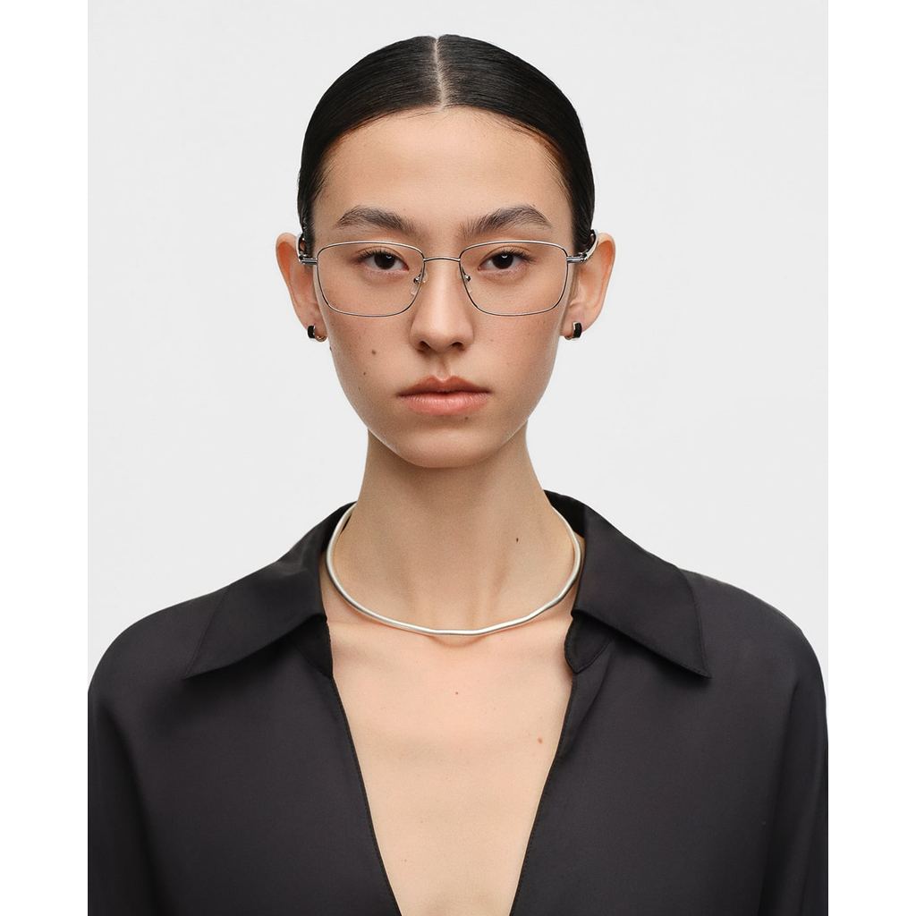 MUJOSH - Gọng kính chữ nhật unisex bản mảnh MJ11FN1038-SLC2