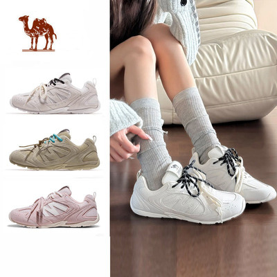 Giày tập luyện nữ CAMEL CROWN, da thật, chống trượt, chống mài mòn, giày thể thao cổ điển thời trang