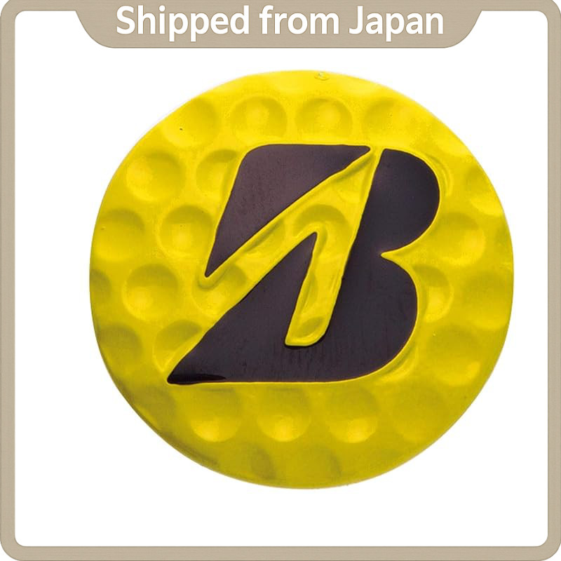BRIDGESTONE GOLF GAG503 Cap Ball Marker – Golf Hat/Cap Clip-On Marker, Available in Blue/Orange, Yel