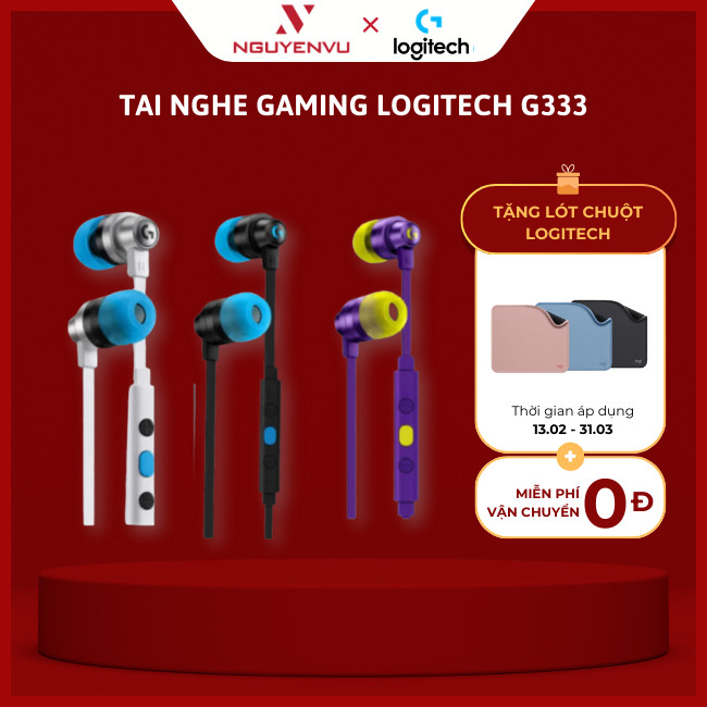[CHÍNH HÃNG] Tai Nghe Gaming Logitech G333 - Tai nghe nhét tai Logitech G333 - FULL VAT