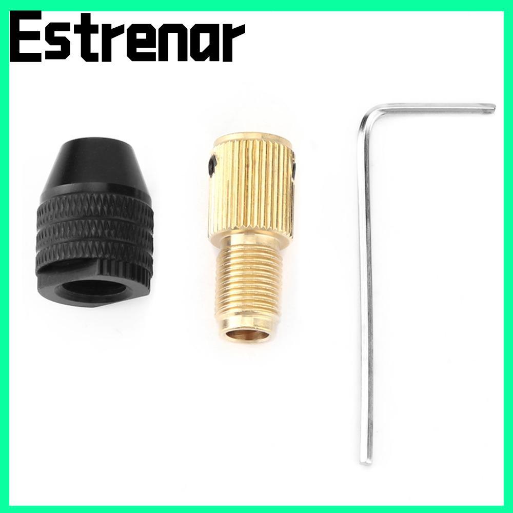 Phụ kiện máy khoan điện Mini ESTRENAR, Hợp kim nhôm và đồng thau 0,3-3,4mm Công suất kẹp Chuck tự să