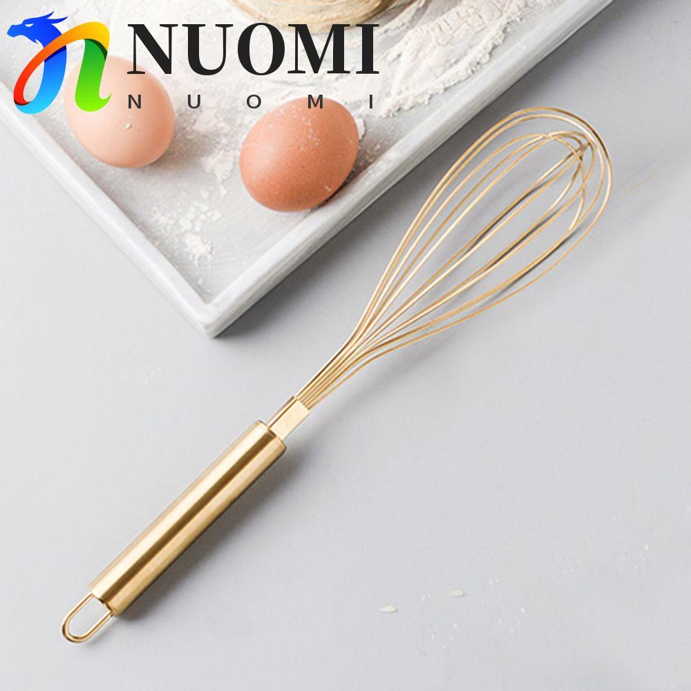  NUOMI NUOMI Whisking Baking Home Milk Frother Thép không gỉ Golden Manual Mixer