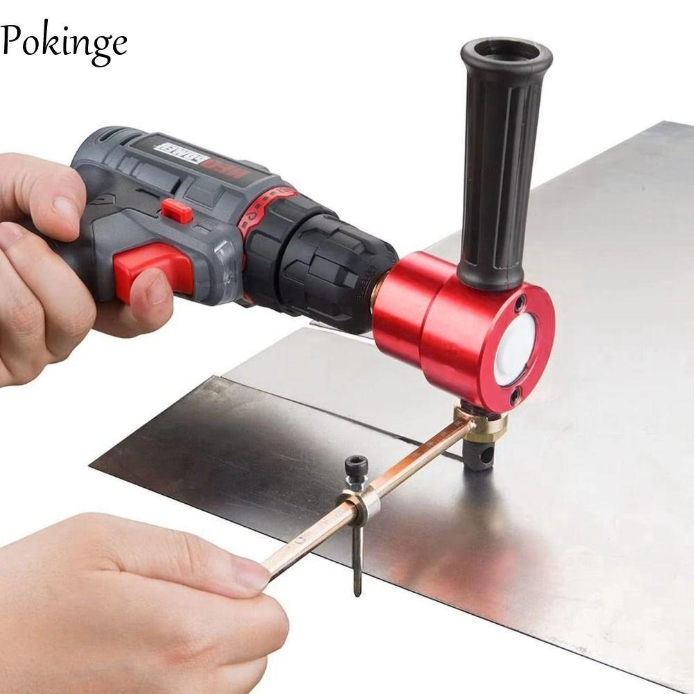 Pokinge POKINGE Double Head Nibbler, Máy cắt tấm kim loại quay 360 độ hai đầu, Dụng cụ tháo gỡ bằng 