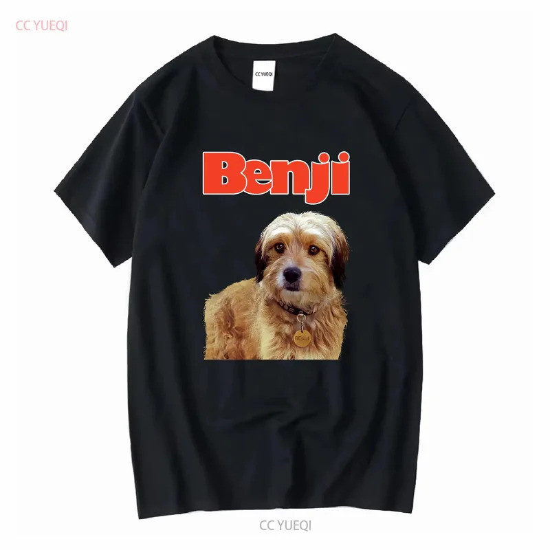 Retro Benji Áo Thun 1974 Siêu Dễ Thương Chó Diễn Viên Vàng Mới Phong Cách Vintage Thời Trang Dành Ch