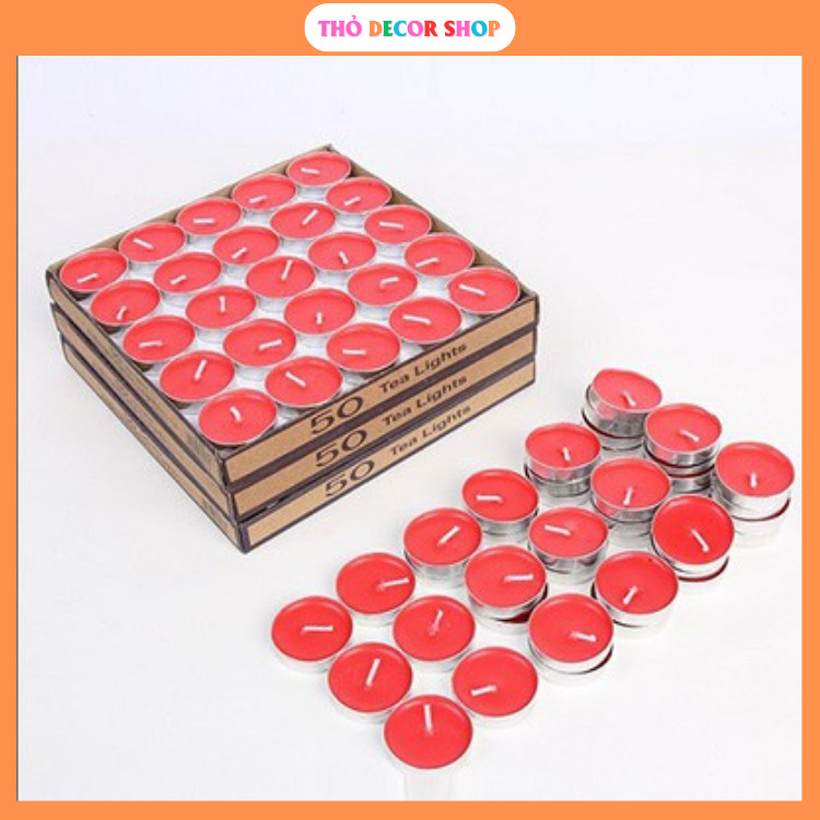 50 viên nến tealight- Nến thắp phòng trà, đèn xông tinh dầu NM295