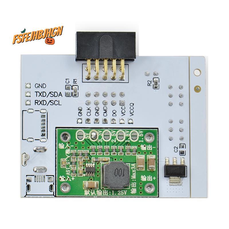 RT809H Bộ Chuyển Đổi Trắng EMMC ISP Board Cho Kẹp Kiểm Tra Viết Nhanh Tốc Độ Đọc Chip Máy Tính