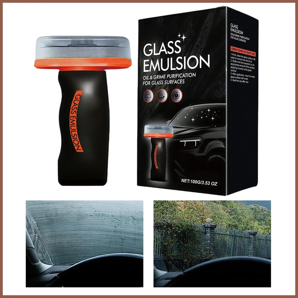 Chất tẩy rửa màng dầu thủy tinh ô tô 100g Loại bỏ vân tay Máy làm sạch màng dầu ô tô cho cửa sổ vân 
