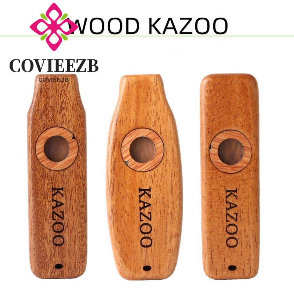 COVIEEZB Nhẹ Đi Kèm Kazoo, Học Dễ Dàng Nhạc Cụ Kazoo Gỗ, Nhạc Kèm Bằng Gỗ Di Động Nhạc Cụ Có Thể Thá
