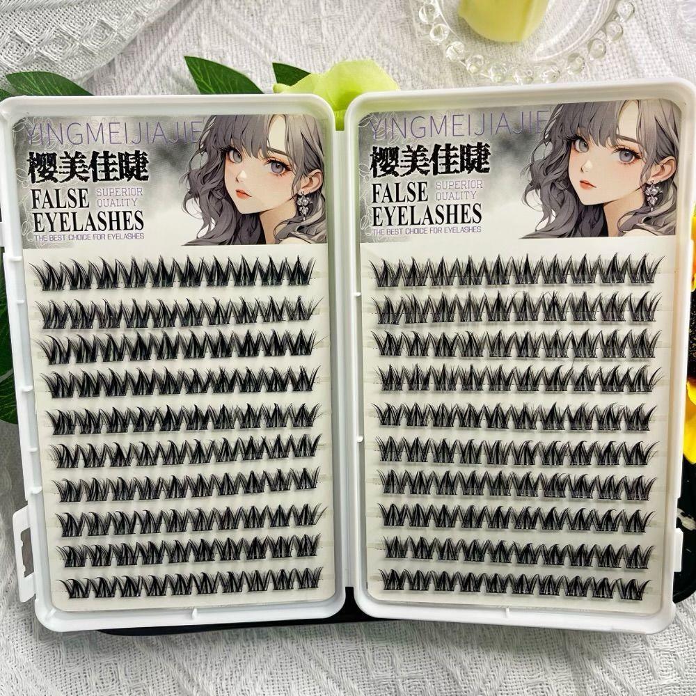 Sách Lông Mi Con Chó Con Bộ Mềm 200 / 100 / 38 Cụm Tự Dính Không Keo Lông Mi Giả Keo Miễn Phí Sách L