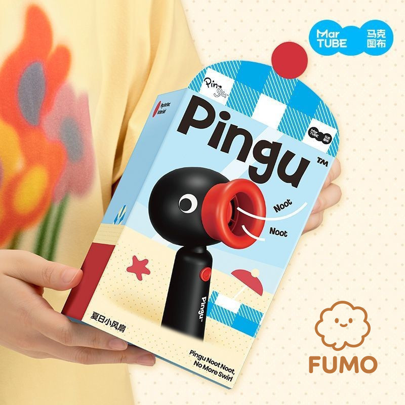 Bán Mark Tubu Pingu Quạt Nhỏ Quà Tặng Sinh Nhật Chim Cánh Cụt Quạt Quà Tặng Di Động Cô Gái Bạn Gái B