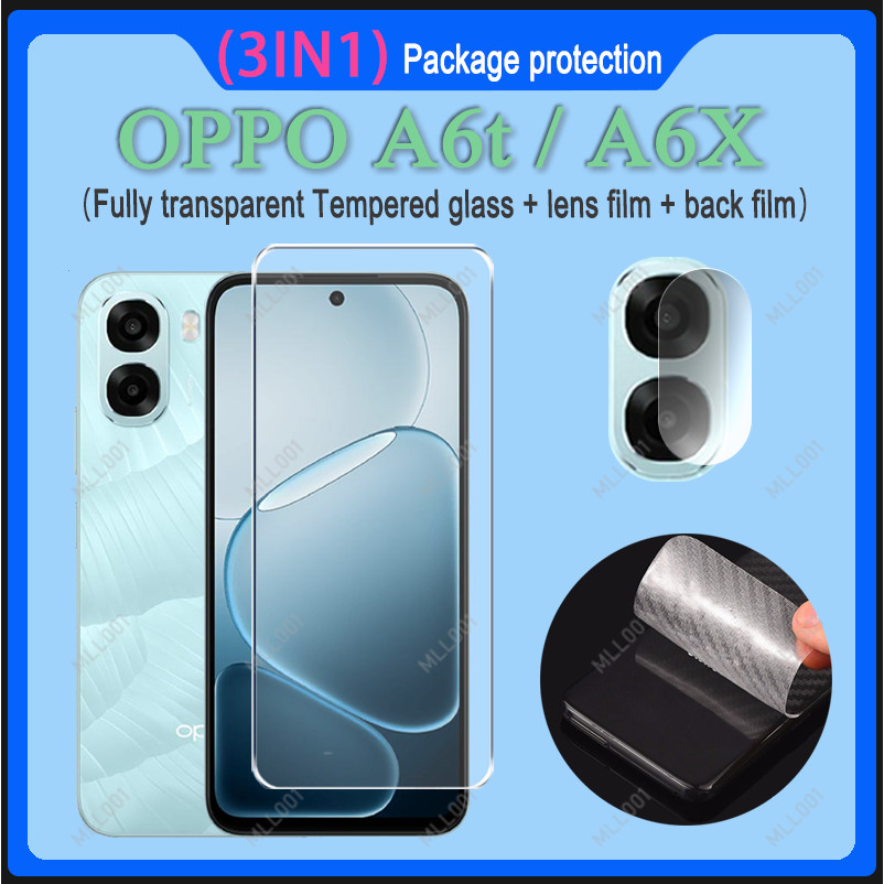 3in1 Dành Cho OPPO A6t 4g / 5g OPPO A6x oppo A6X 4G A5i Kính Cường Lực A6X 5G A5i A3X A5 Bảo Vệ Màn 