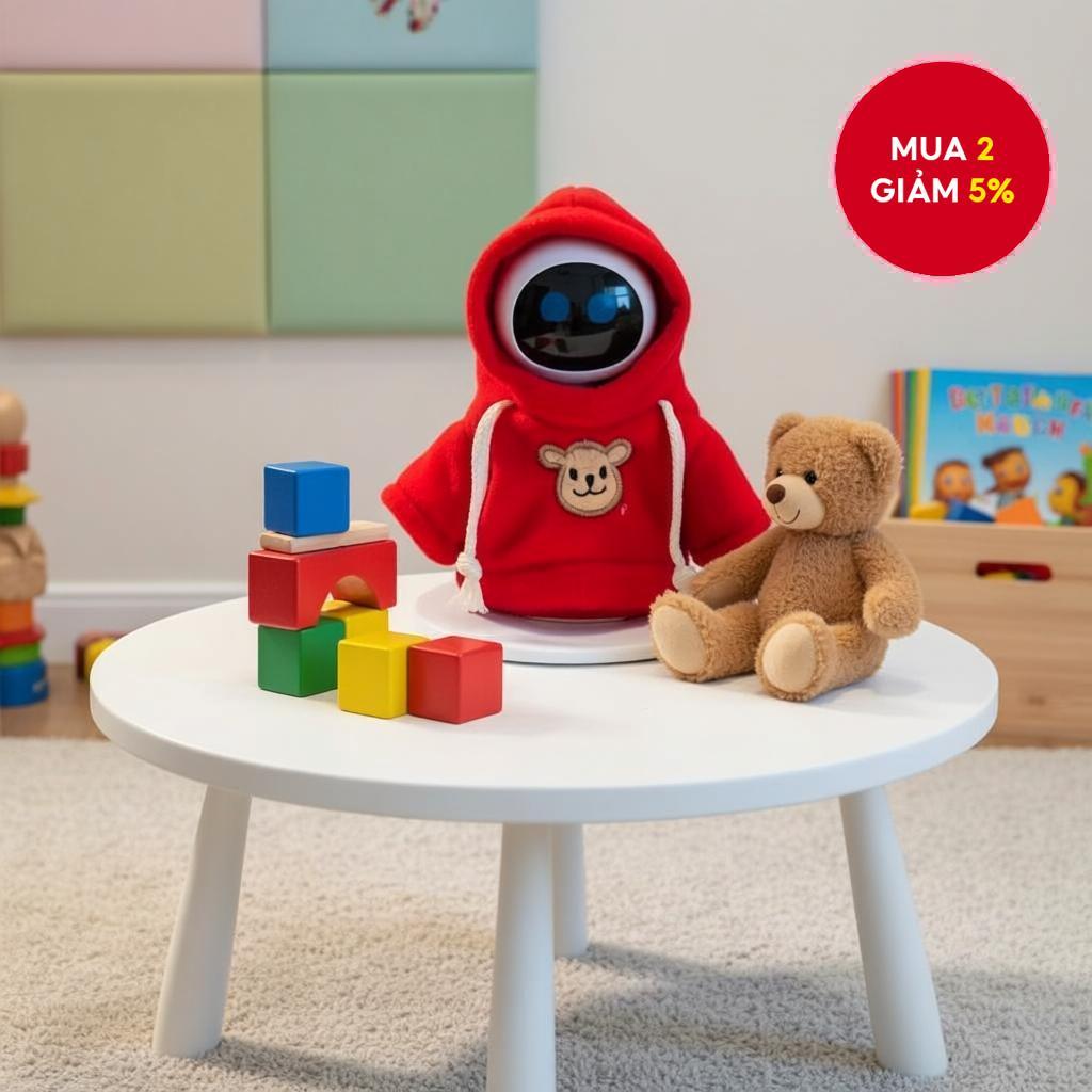 Eilik Smart Robot AI Tamagotchi Combo: Áo len, Mũ, Khăn Giáng sinh