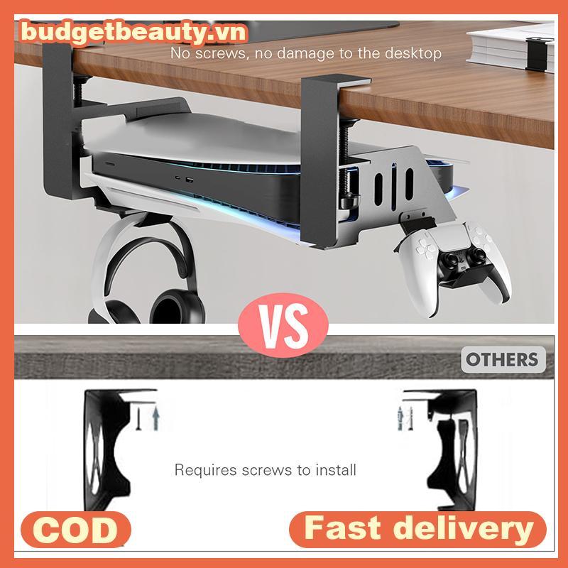BUDGET "PS5 & PS5 Slim Console Stander Bracket Under Table Holder,".