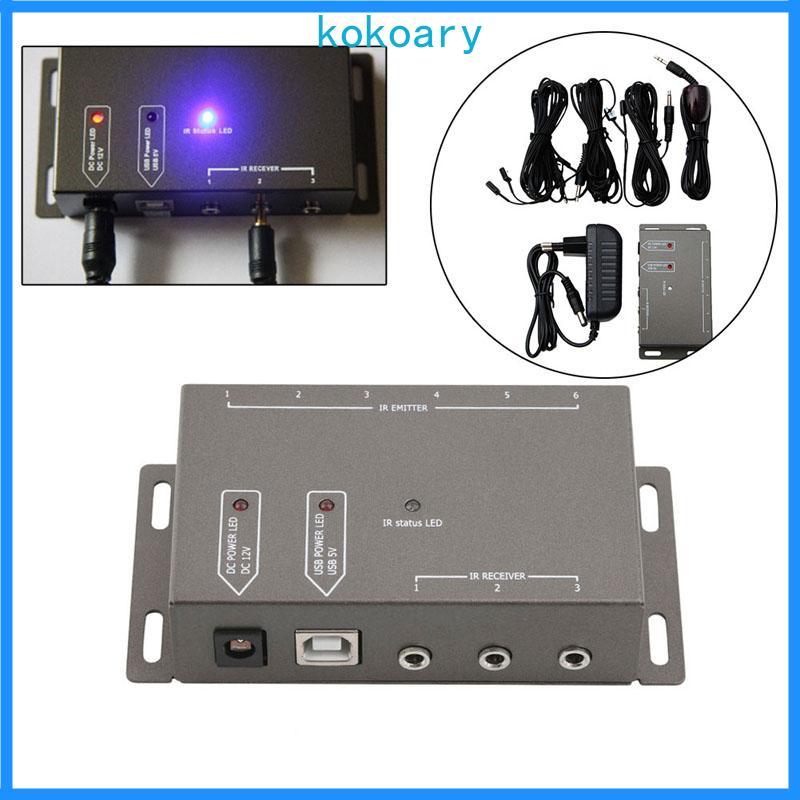 Bộ mở rộng bộ lặp điều khiển từ xa hồng ngoại KOK IR 6 bộ phát với 1 đầu thu IR