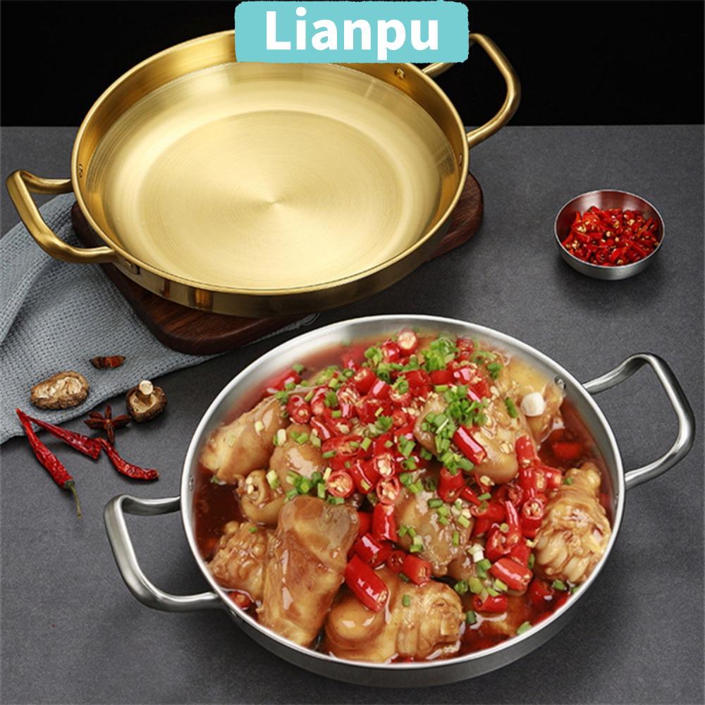 LIANPU Nồi Cơm Hải Sản Nồi Khô Sốt Chảo Paella Inox