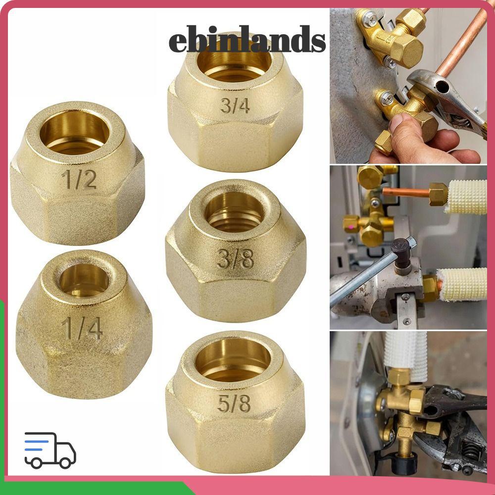 NOVOCCT Brass Flare Nut, 5 / 16 "1 / 8" 3 / 4 "Phụ kiện ống Flare dày, 1 / 4" 3 / 8 "1 / 2" Đai ốc F