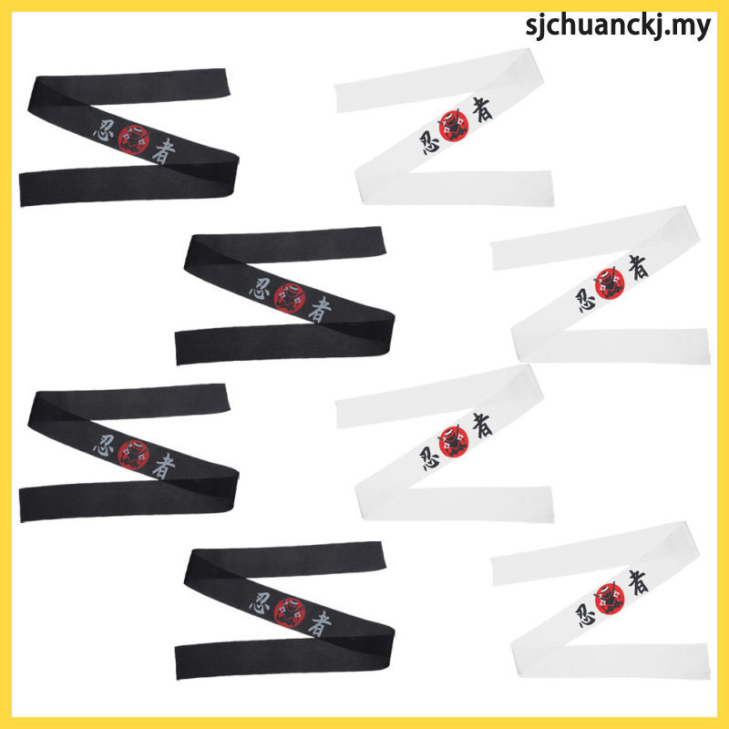 8 Chiếc Đầu Bếp Đầu Nhật Bản Phụ Kiện Tóc Hibachi Nón Bandana Karate Phụ Kiện sjchuanckj