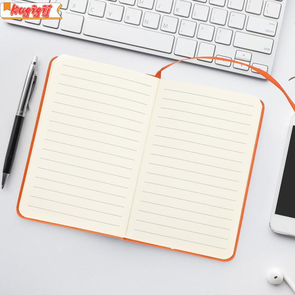 KUGIGIML 3 Chiếc Notebook, Notepad Da PU Nhiều Màu Sắc, Dây Đàn Hồi Thiết Thực A6 Bìa Cứng Viết Sách