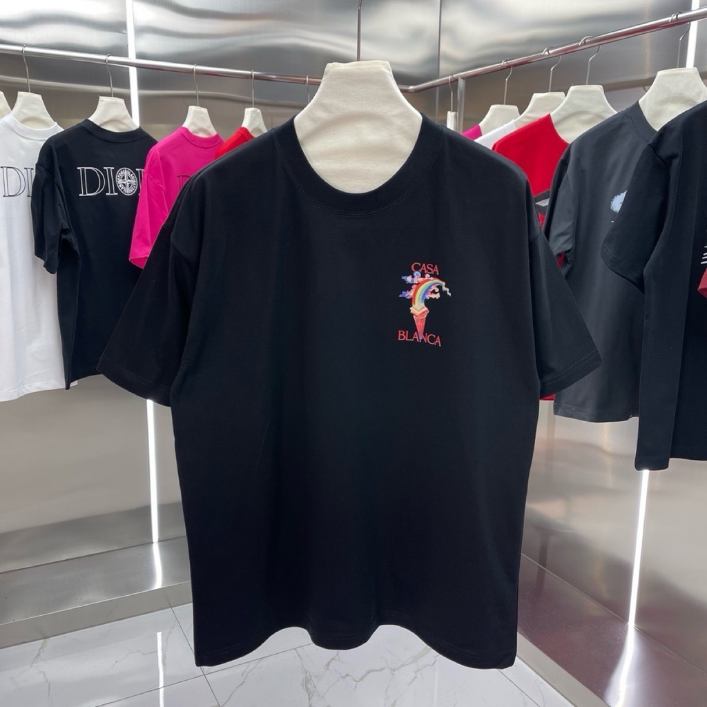 ZKL5 Casablanca Fashion Short Sleeve T T-shirt with colorful pattern and letters, unisex, in stock, 