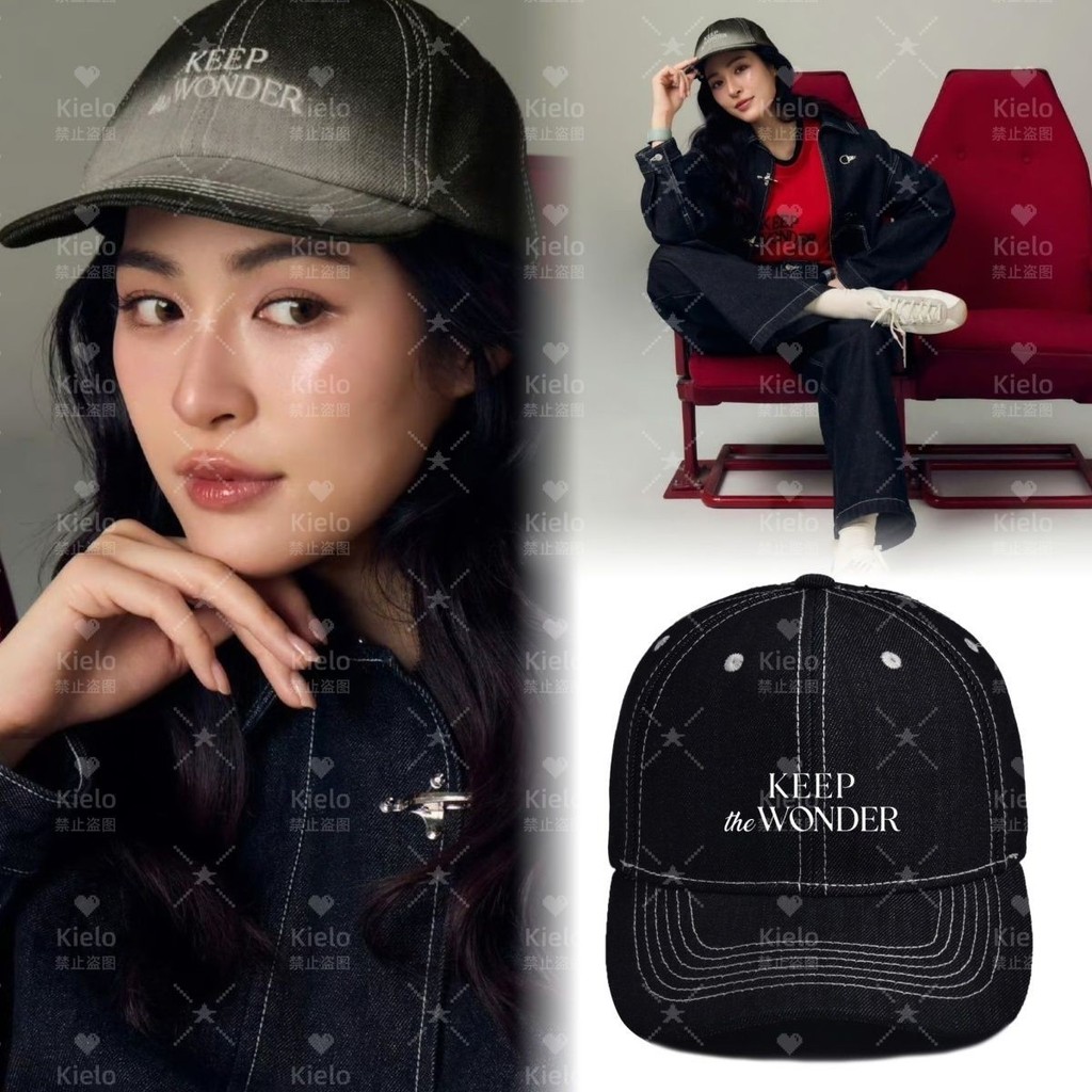 Xin Lingling Orm LOrm Joint Letter KEEP THE Wonder Thêu Mở Ren Mũ Bóng Chày / A3012