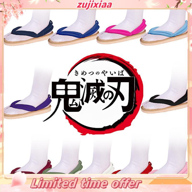 [Kid & 39; s] Demon Slayer Kimetsu No Yaiba Anime Cosplay Dép Geta Kamado Tanjirou Dép Kamado Nezuko