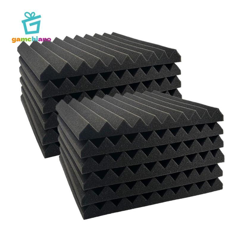 12 Chiếc Acoustic Foam Panel 30x30cm Cách Âm Đệm Bọt Biển Sử Dụng Tại Nhà