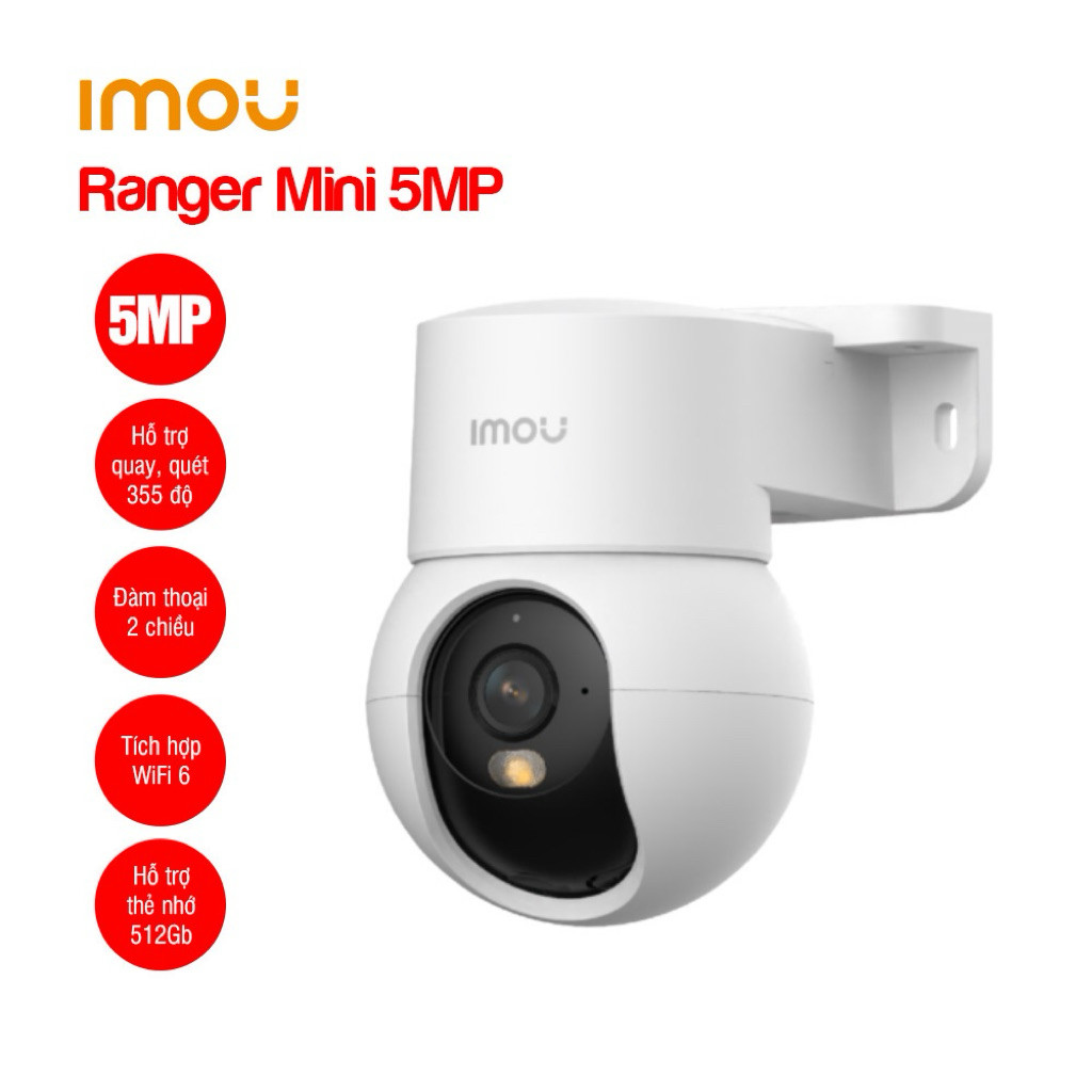 Camera IMOU Camera IPC-K2MP-5H1WE (Ranger Mini, 5MP) - chuẩn hãng