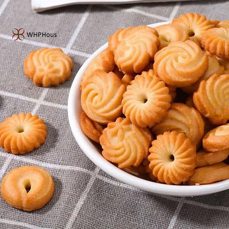 < WHPHous-t > Bộ 4 Bánh Quy Tròn Vuông Bộ Cắt Bánh Quy Bánh Mì Fondant Khuôn Bánh Dụng Cụ Nướng Bánh