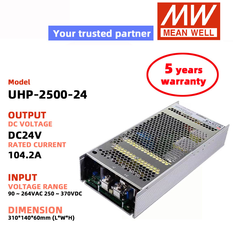 MEAN WELL UHP-2500-24 UHP-2500-48 DC24V 104.2A 48V 52.1A Bộ nguồn chuyển mạch Meanwell DC nguồn LED 