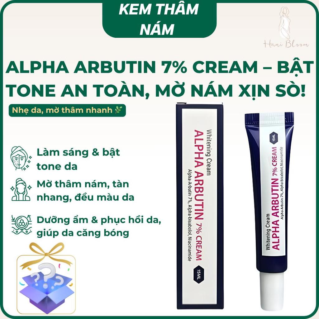 Kem trắng da giảm nám nồng độ cao Alpha Arbutin Forte 7% Cream 15 ml