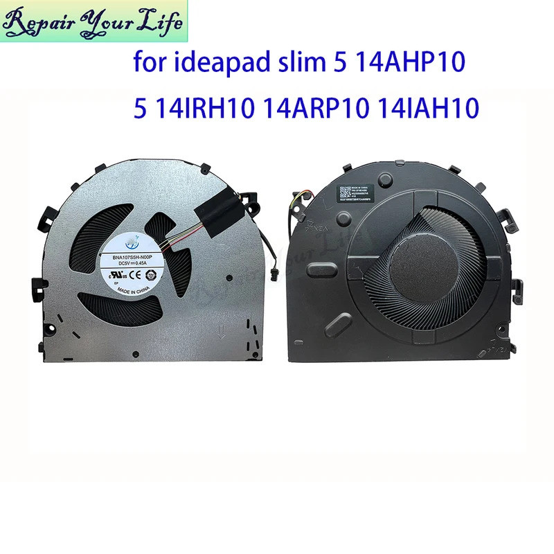 Quạt Làm Mát CPU Cho Lenovo IdeaPad Slim 5 14AHP10 14IAH10 14AKP10 14ARP10 14IRH10R Máy Tính Xách Ta