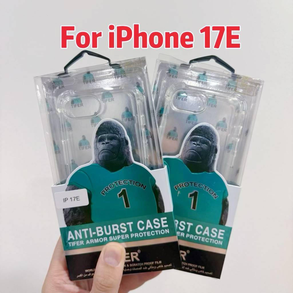 Kingkong Clear Case Cho iPhone 17E / 16E Mô Hình Trực Tiếp Chống Sốc