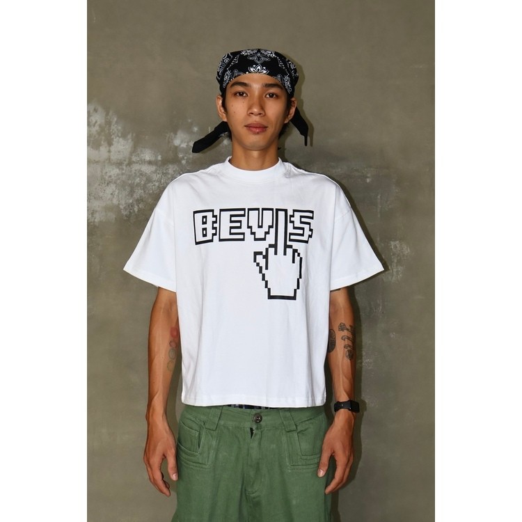 BEVIS T-SHIRT (WHITE) - ÁO THUN BEVIS FORM BOXY (TRẮNG)