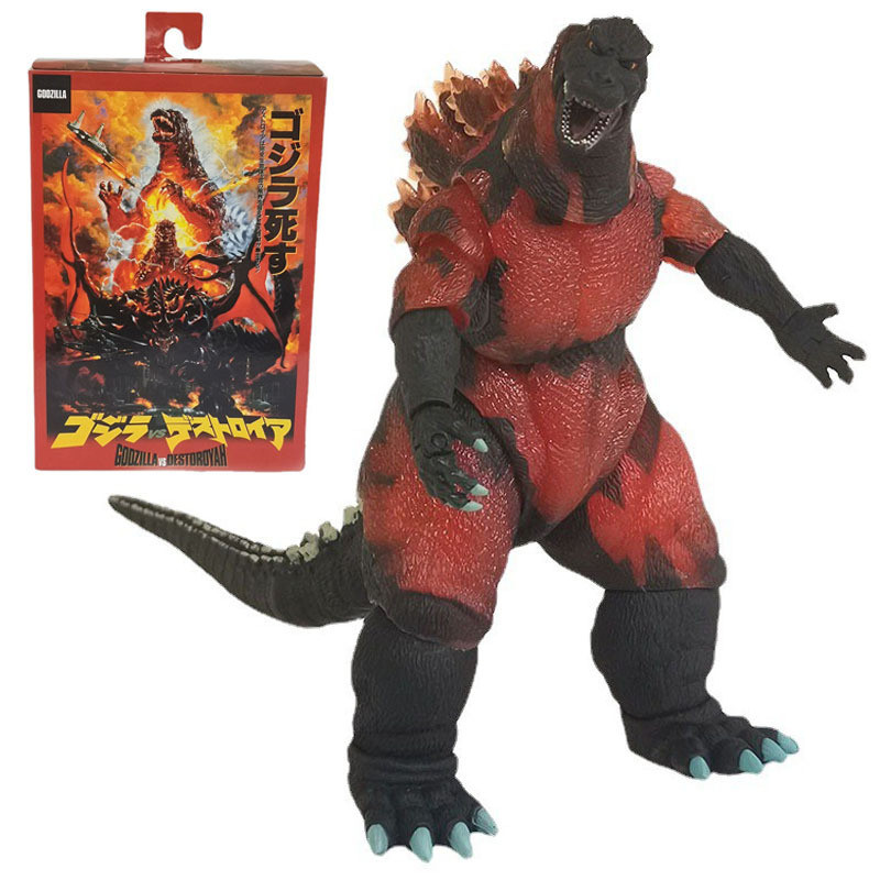 1995 Godzilla Burning Phiên bản Nhân vật hành động NECA SHM Bộ sưu tập quái vật di chuyển Đồ chơi mô