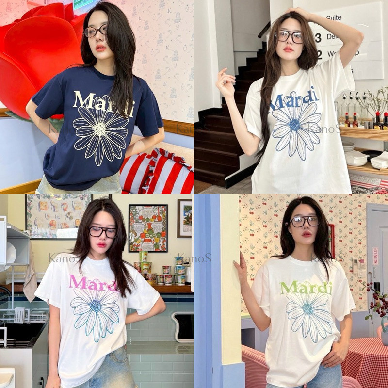 Áo thun Oversize ngắn tay họa tiết Y2K cổ tròn - Kanos Shop