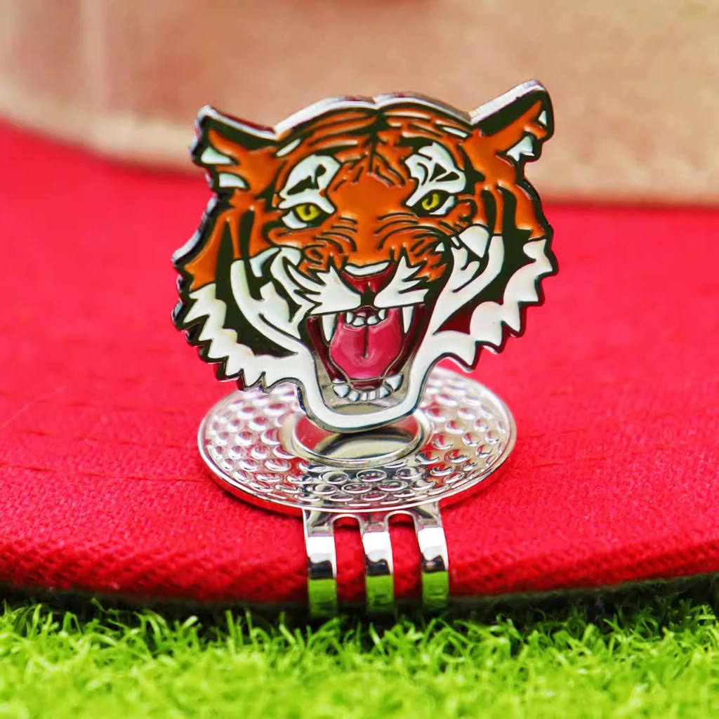 T Tiger Golf Marker Phụ kiện Golf Ball Marker Sáng tạo Sản phẩm mới Tiger Hat Clip Ball Marker Marke