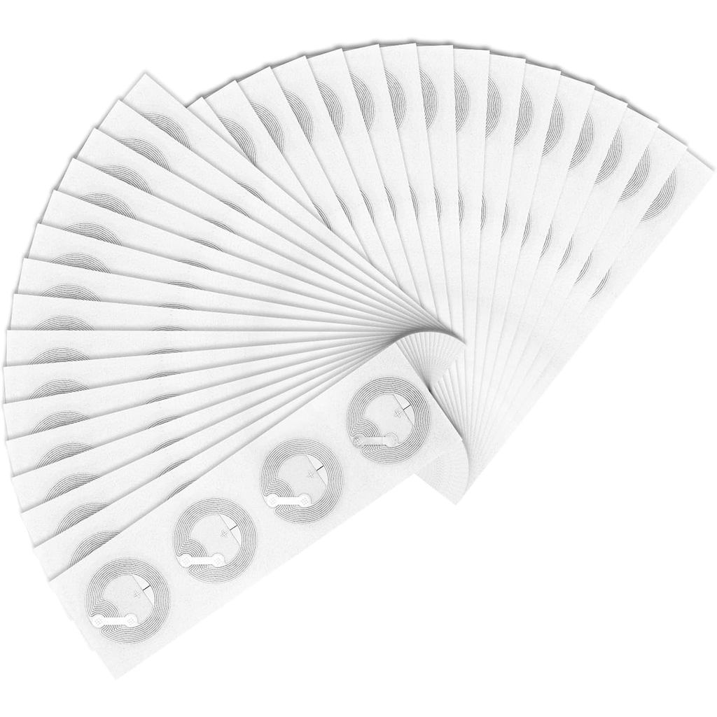 100 Chiếc NFC Dán Có Thể Lập Trình Ntag215 NFC Thẻ Miếng Dán 504 Byte Bộ Nhớ Có Thể Ghi Lại Thẻ RFID