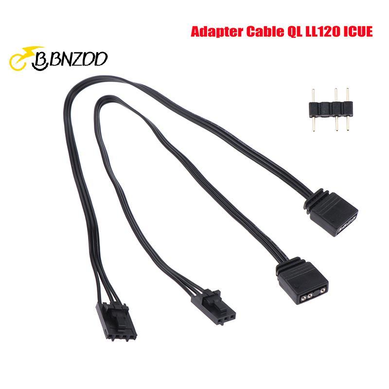 [BBNZDD] Cáp chuyển đổi cho Corsair RGB sang tiêu chuẩn ARGB 4Pin 3Pin Đầu nối bộ chuyển đổi tàu cướ