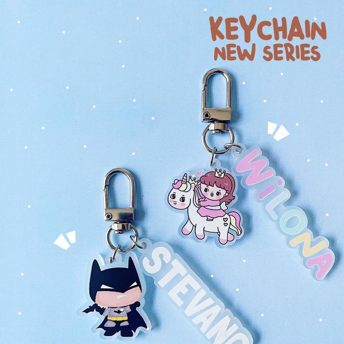 Acrilic keychain Custom | Gantungan Kunci Premium | Custom keychain Lucu chains key akrilik
