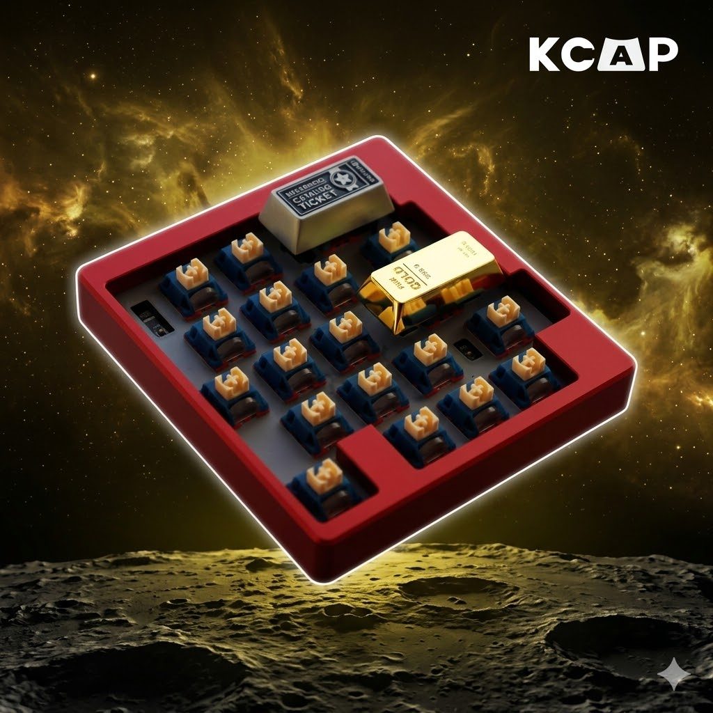 Keycap Kim Loại Thỏi Vàng Zinc Alloy Artisan Độc Lạ Cao Cấp | KCRAFT - World of keycaps