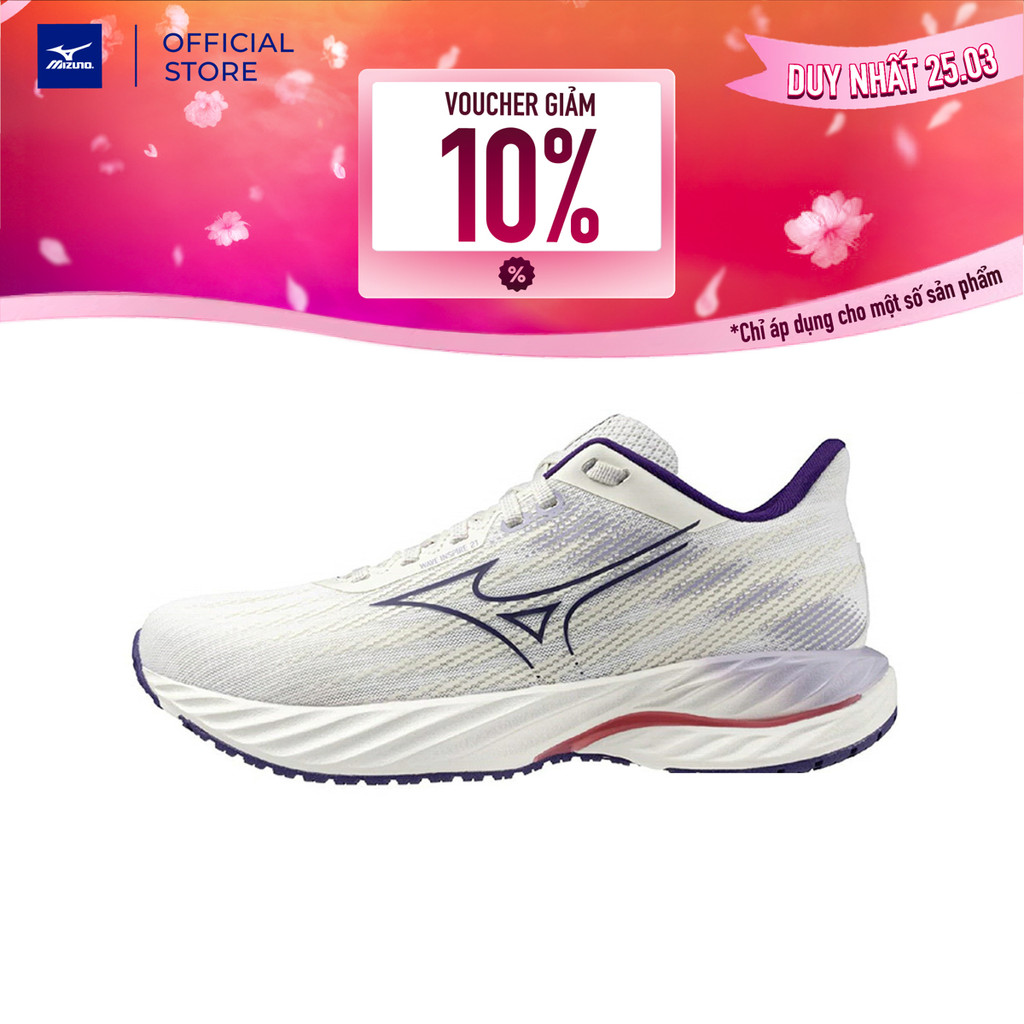 Giày Chạy Bộ Nữ Mizuno Wave Inspire 21 - Trắng - J1GD254425