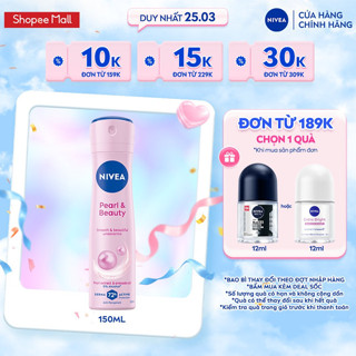 Xịt Ngăn Mùi NIVEA Pearl&Beauty Dưỡng Sáng Da Ngọc Trai (150 ml) - 83731