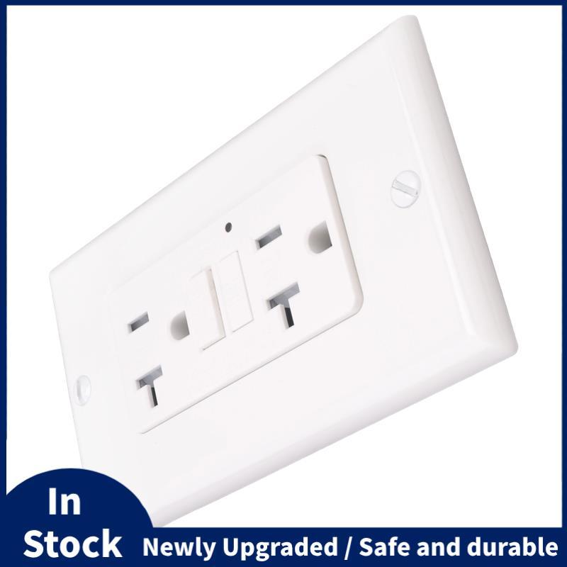GFCI Outlet 20A, Thụ thể điện GFI có đèn báo LED, Bộ ngắt mạch đứt gãy mặt đất chống Tamper 20A