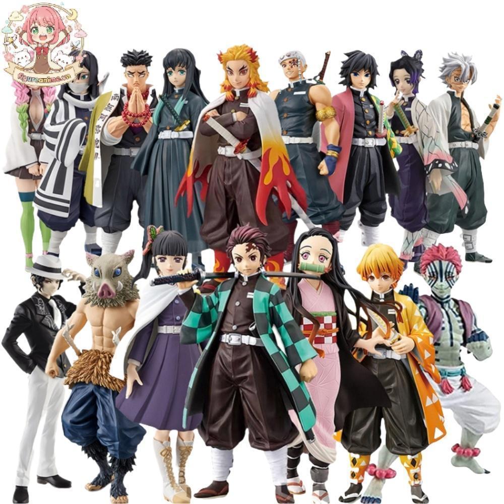 Mô hình Kimetsu No Yaiba figure Demon Slayer Tanjirou Nezuko Zenitsu Inosuke Giyuu Shinobu...figure 