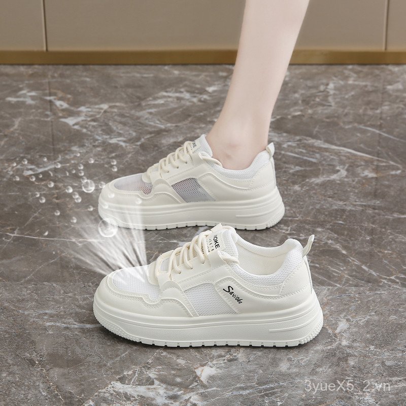 Sensen, Giày lưới đơn mùa hè màu trắng