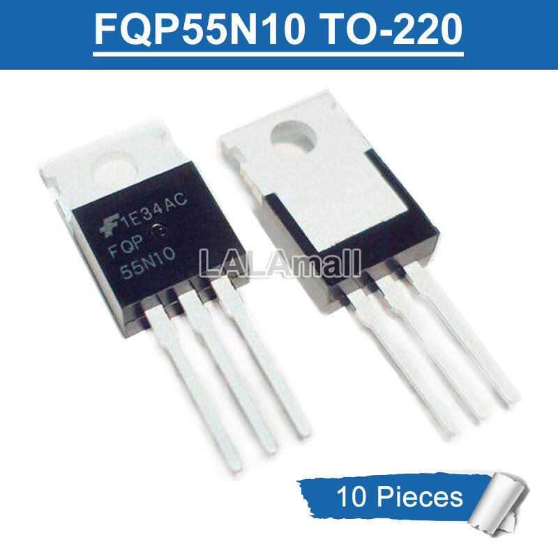 10 Chiếc FQP55N10 TO220 FQP 55N10 TO-220 55A / 100V N-Channel MOSFET Transistor Mới Ban Đầu IC