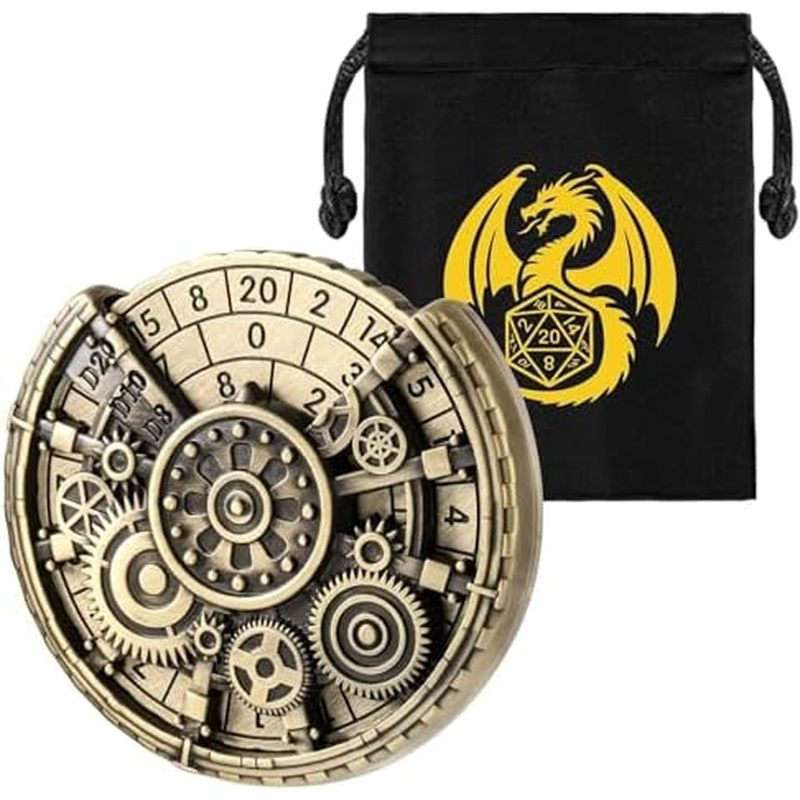 Bộ xúc xắc Spinner DND, Metal D & D xúc xắc, Gear Roulette Dice Spinner cho Bộ xúc xắc DND, D & D Qu