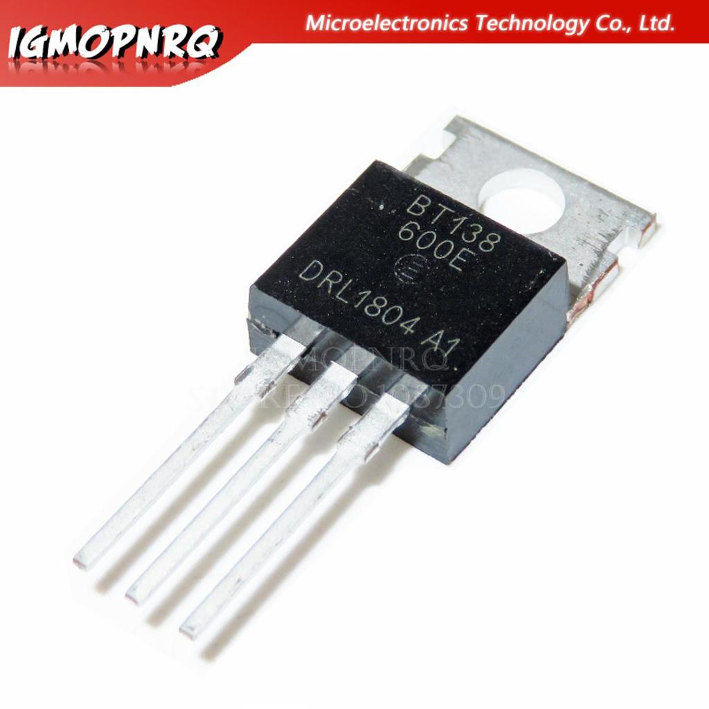 5 chiếc BT138-600E BT138 BT138-600 600V 12A Triacs RAIL TRIAC TO-220 mới nguyên bản