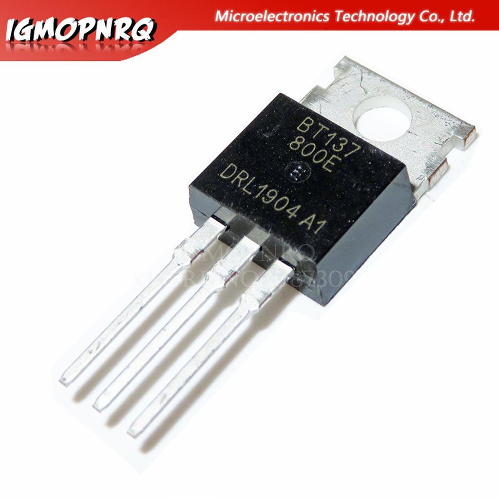 10 chiếc BT137-800E BT137 BT137-800 800V 8A Triacs RAIL TRIAC TO-220 mới nguyên bản